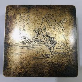 纯铜 四方形墨盒
14×14×4.5厘米