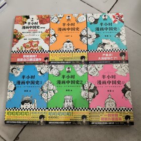 半小时漫画中国史全集6册合售见图