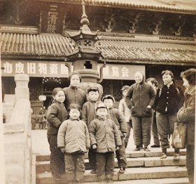 建国后苏州风景老照片玄妙观(有横幅)