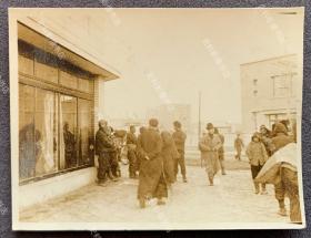 【佳木斯旧影】1940年3月 伪满洲国三江省佳木斯市街景 原版老照片一枚