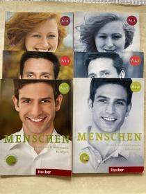 Menschen sechsbandige Ausgabe : Kursbuch A1.1、A1.2 A2.1、 Arbeitsbuch ：A1.1、A1.2、A2.1 、六本合售）