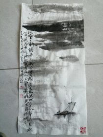 手绘国画葫芦天牛四幅每幅50元