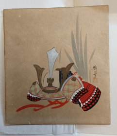 盔 日本回流色卡 手绘品 静葉作品