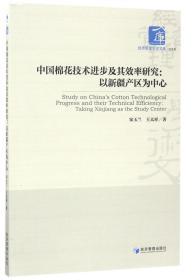 中国棉花技术进步及其效率研究：以新疆产区为中心