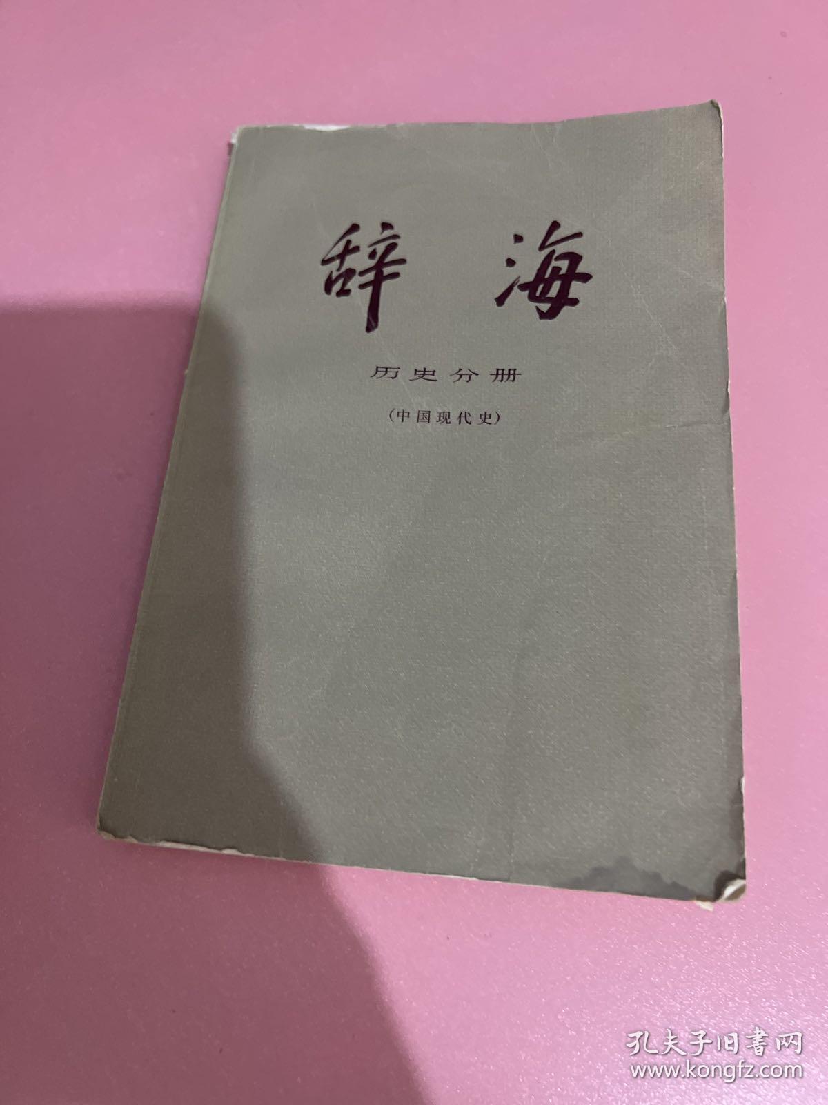 辞海  历史分册（中国现代史）