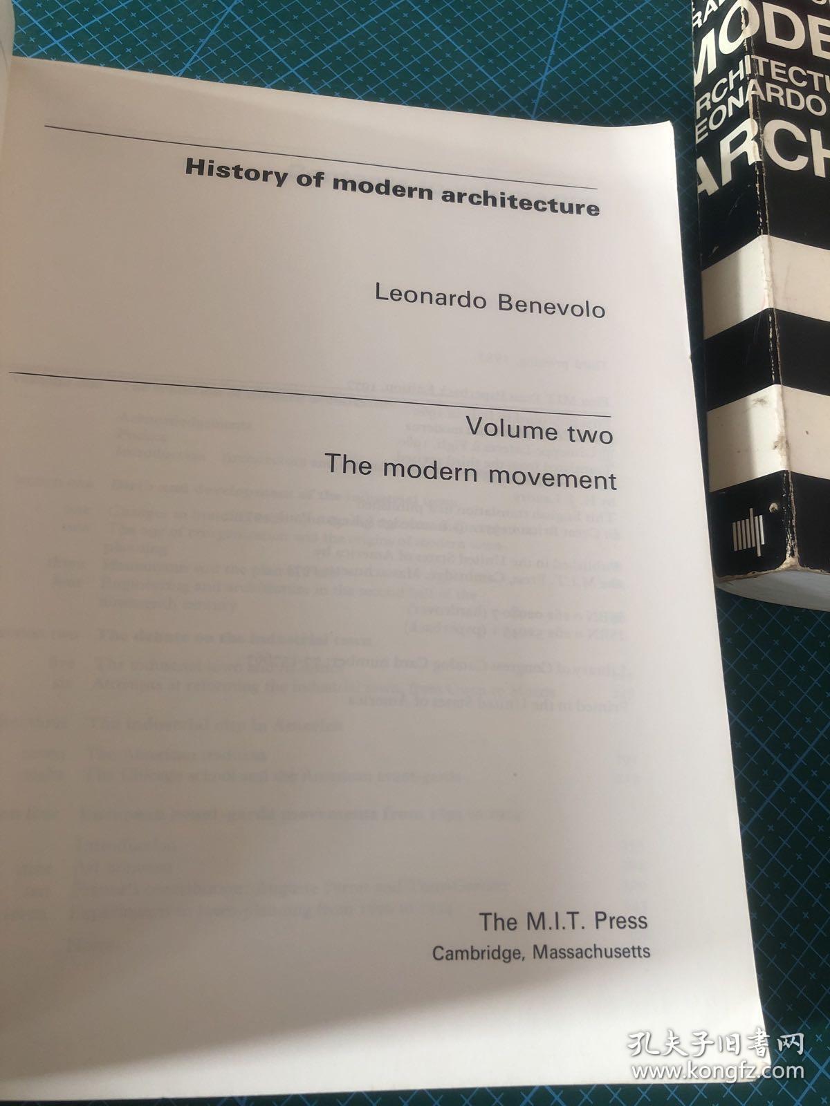 history of modern architecture（现代建筑的历史），leonardo benevolo