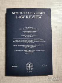 多期可选 new York university law review 2021-2022年 单本价