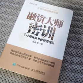 融资大师密训 中小微企业老板融资密码