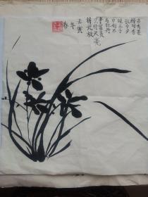 金银花：古有墨梅暗香驻，今夕睡兰手中创；不与牡丹争富贵，只待天亮将光放。