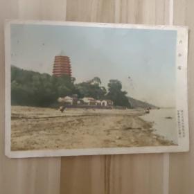 老版宣传画年画海报——五十年代杭州西湖六和塔32开