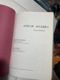 现货  英文版  linear algebra 霍夫曼 线性代数 hoffman