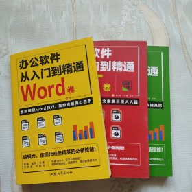 全套3册 办公软件自学Word PPT Excel从入门到精通 wps教程表格制作函数办公软件书籍