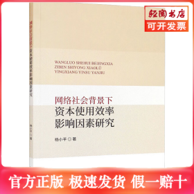 网络社会背景下资本使用效率影响因素研究