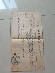1955年（陕西省户口对照查询表）