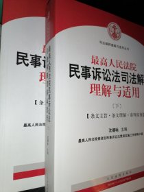 最高人民法院民事诉讼法司法解释理解与适用