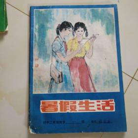 80年代老课本.暑假生活（初二.数学）使用本品差自鉴