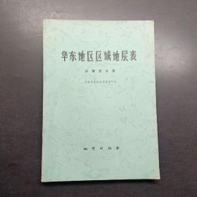 华东地区区域地层表安徽省分册