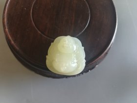 清代二级白玉佛挂坠