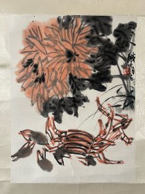 许麟卢
45*35cm，镜心
许麟庐（1916年10月19日—2011年8月9日）中国当代国画家、书法家、书画鉴赏家。