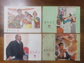 延安画刊，1974年第5期，第2一3，6，10，11，12，第7期2本，8本合售