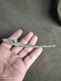 老铜如意带钩。