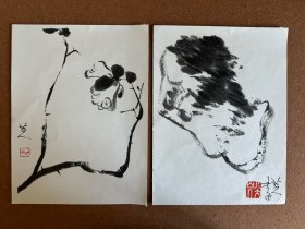 荣宝斋木版水印 八大山人涉事册 八张全