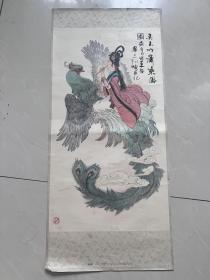 80年年画，弄玉吹箫