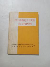 村支部整党学习文件宣讲提纲