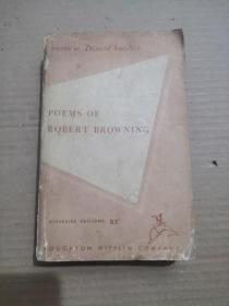 1956年版 poems of robert browning  罗伯特·勃朗宁的诗