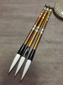日本月浦毛笔，羊毫兼毫青云，坪川制，峰长5.1，直径1厘米，全新未使用。85元一支