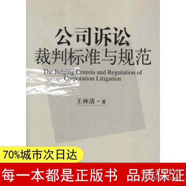 公司诉讼裁判标准与规范