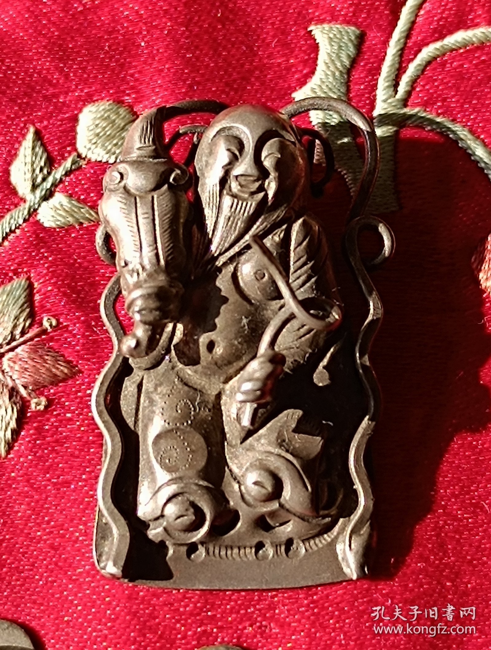 清代老银帽花