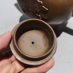 老紫砂茶壶紫砂壶兽尊壶 380cc