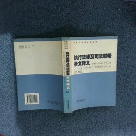 执行法律及司法解释条文释义