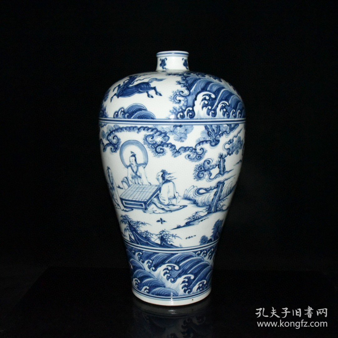 明正统青花人物故事梅瓶【45x27.5cm 】