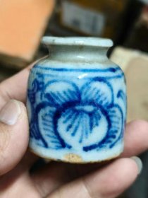 清代青花水呈，完好