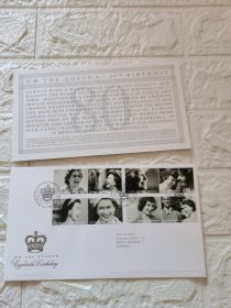 <英女王80寿辰＞英国纪念封1枚
