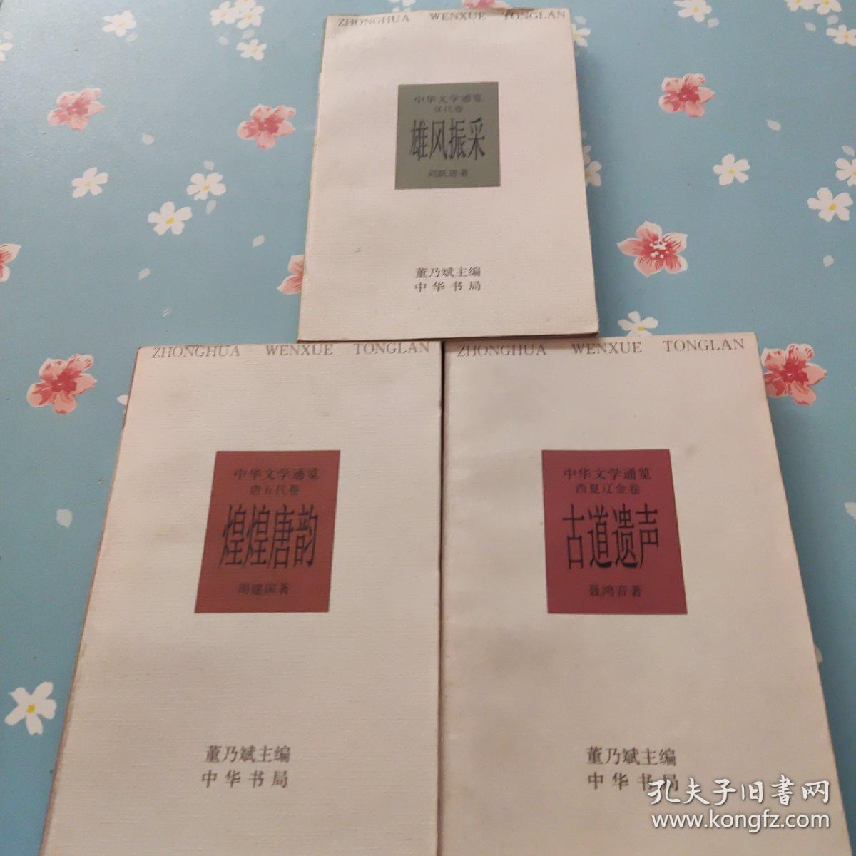 中华文学通览；西夏辽金卷.汉代卷，唐五代卷【3册】