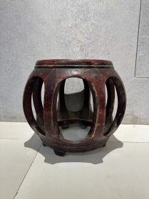 清代圆木绣墩