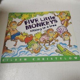 英文原版Five Little Monkeys Sitting in a Tree 五只小猴子坐在树上