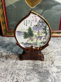 仿古酱油寿桃摆件