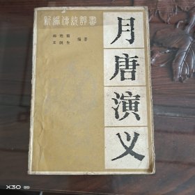 新编传统评书,月唐演义
