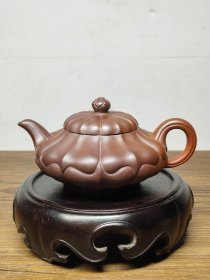 【博雅轩老货】老珍藏，窑变紫砂壶一把，保存完整，收藏的佳品。