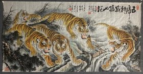 国宾礼艺术家～王良贵 先生六尺巨幅工笔重彩画，收藏投资佳品！