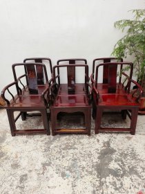 精品圆坤椅品相皮克一流结实可正常使用民俗老物件古旧家具怀旧收藏摆设