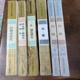 外国古典文学名著选粹：简爱 巴黎圣母院 一生漂亮女友 欧也妮.葛朗台 高老头 白痴（上下） （包邮）