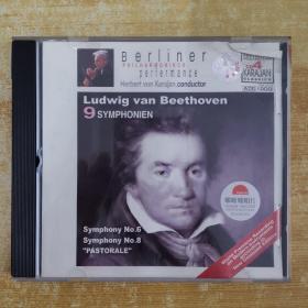 107唱片光盘CD：Ludwig van Beethoven 9 SYMPHONIEN 一张碟片精装