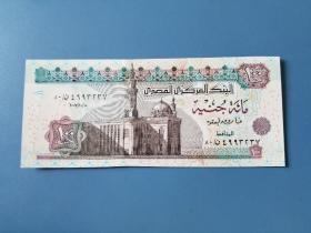 埃及2007年100镑纸币
品相如图，全新unc，稀少年份，非常漂亮的狮身人面像。保真，包挂号，非假不退