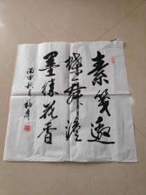 书法 素笺邀蝶舞