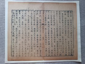 明万历27年宋史列传.通玄歌一卷…传统手工托裱古籍一页.尺寸34.2x28.8cm(不含托裱纸).老.破.残古籍托裱页.不议价.多件一起提交订单自动合并邮资.